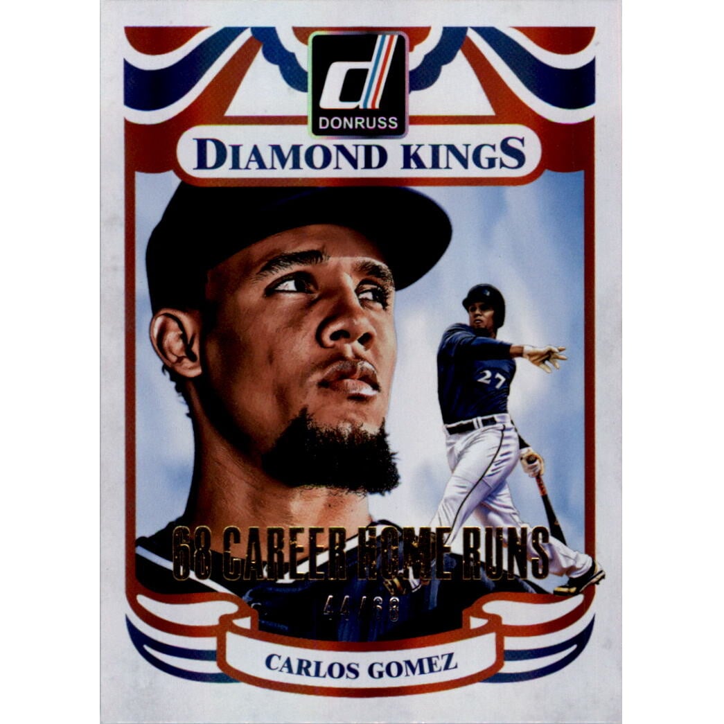 2014 Donruss Stat Line Career #227 Carlos Gomez DK/68. rookie card picture