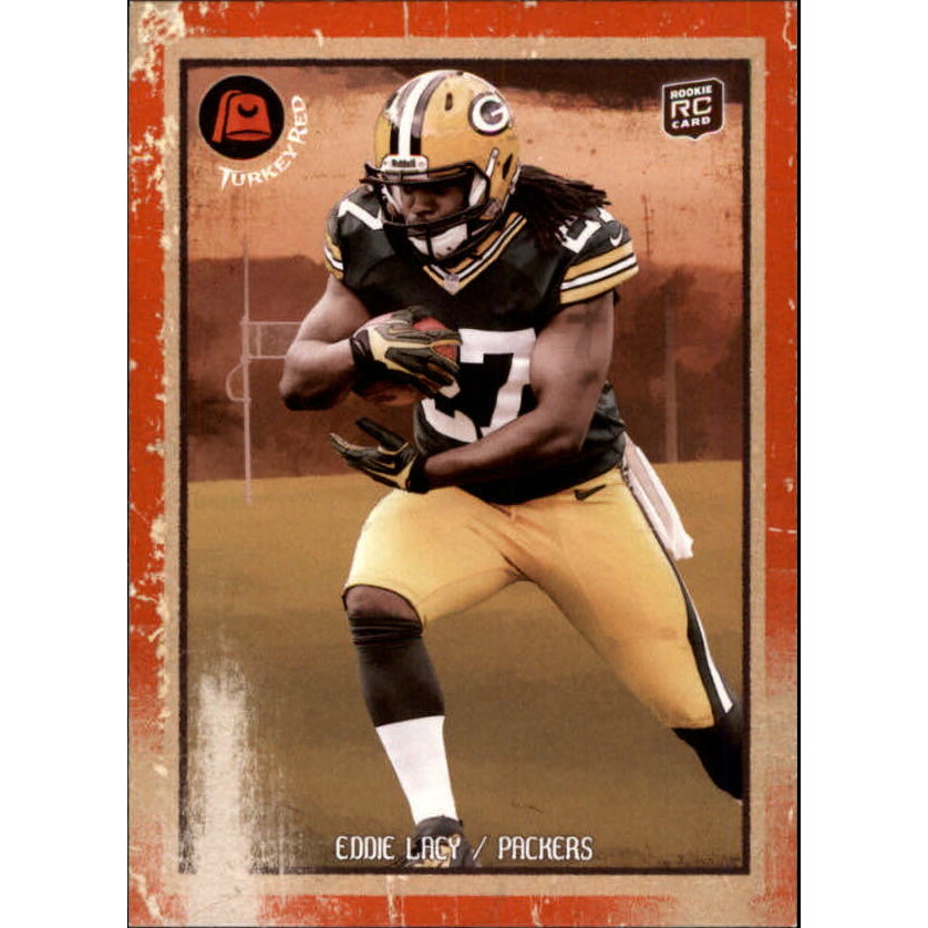 2013 Topps Turkey Red #1A Eddie Lacy/(running the ball). rookie card picture