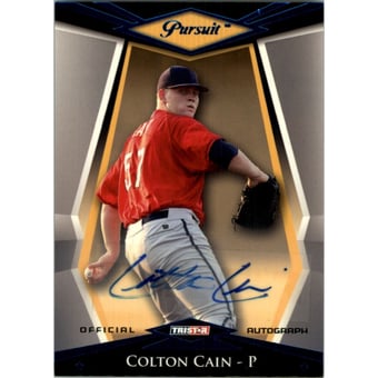 2011 TRISTAR Pursuit Autographs Blue #67 Colton Cain