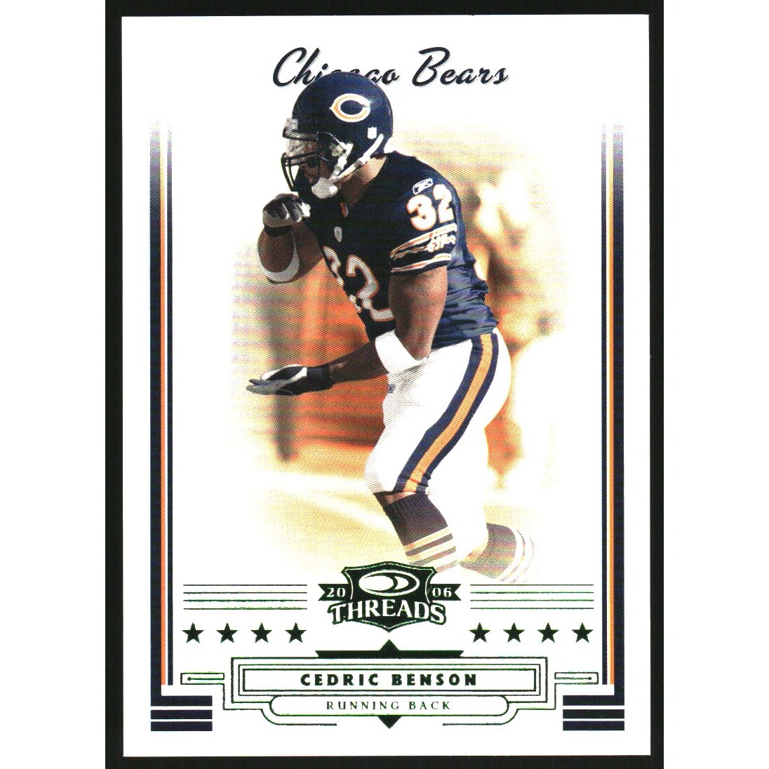 2006 Donruss Threads Retail Green #147 Cedric Benson