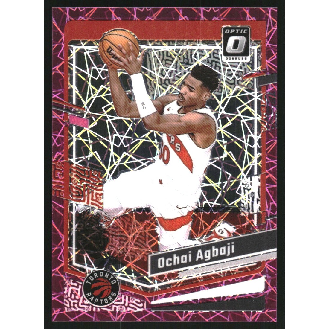 2023-24 Donruss Optic Pink Velocity #156 Ochai Agbaji 2023-24 Donruss Optic Pink Velocity #156 Ochai Agbaji