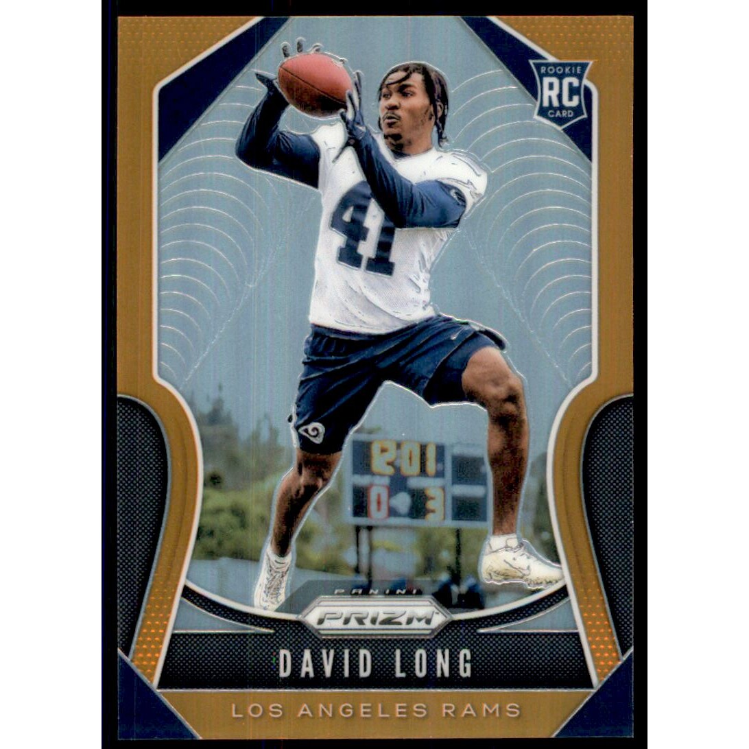 2019 Panini Prizm Prizms Orange #386 David Long. rookie card picture