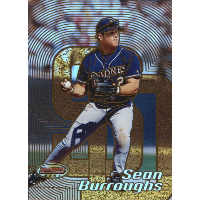 2002 Bowman's Best Gold #42 Sean Burroughs. rookie card picture