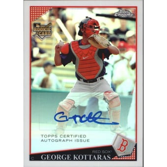 2009 Topps Chrome Refractors #237 George Kottaras AU