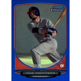 2013 Bowman Chrome Draft Draft Picks Blue Refractors #BDPP118 Chad Christensen