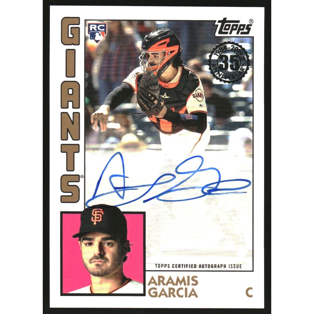 2019 Topps '84 Topps Autographs #84RAAG Aramis Garcia S2. rookie card picture