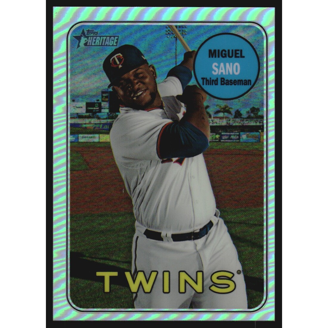 2018 Topps Heritage Chrome Refractors #THC30 Miguel Sano