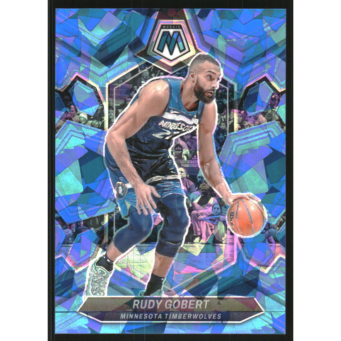 2023-24 Panini Mosaic Mosaic Ice #52 Rudy Gobert