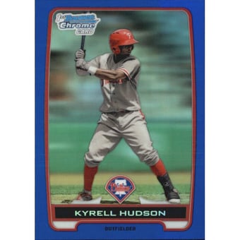 2012 Bowman Chrome Prospects Blue Refractors #BCP30 Kyrell Hudson