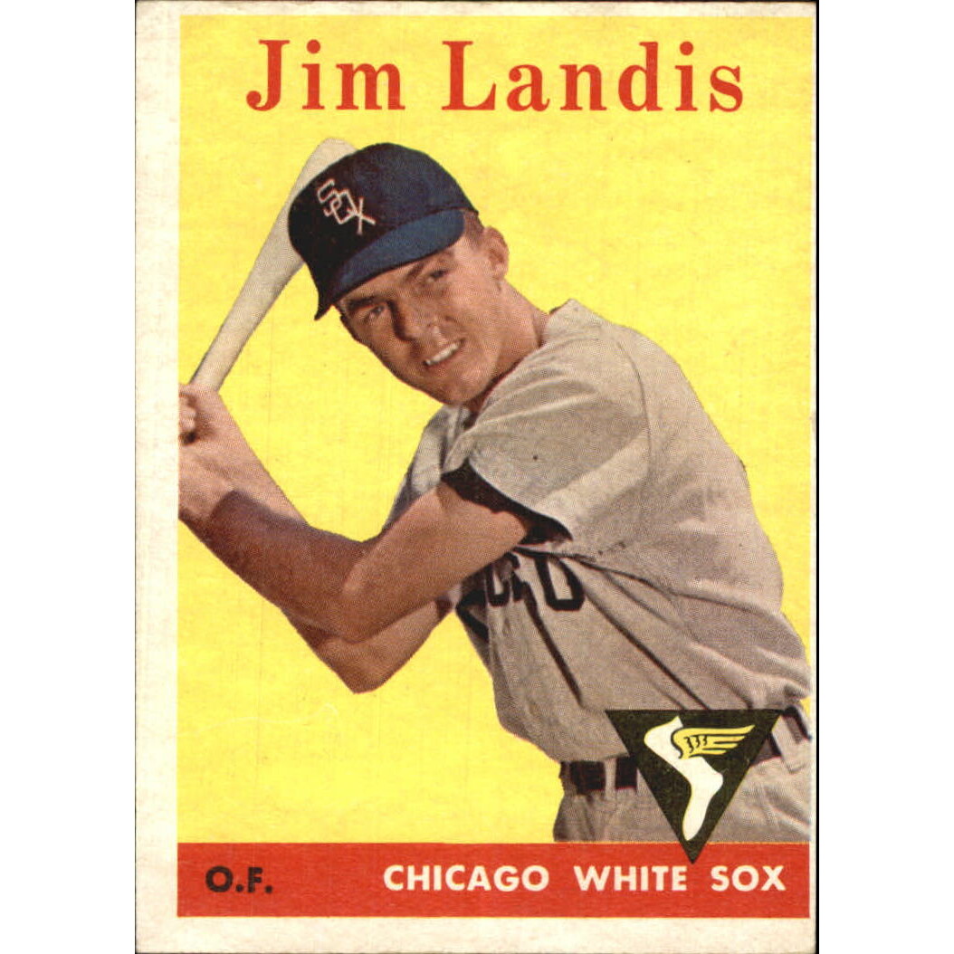 1958 Topps #108A Jim Landis. rookie card picture