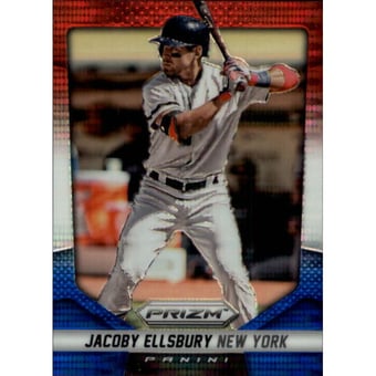 2014 Panini Prizm Prizms Red White and Blue Pulsar #128 Jacoby Ellsbury