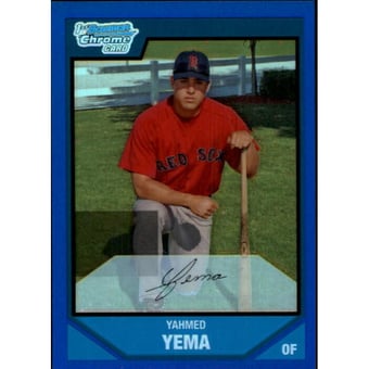 2007 Bowman Chrome Prospects Blue Refractors #BC16 Yahmed Yema