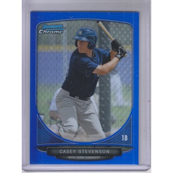 2013 Bowman Chrome Prospects Blue Refractors #BCP70 Casey Stevenson
