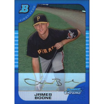 2005 Bowman Chrome Draft Blue Refractors #BDP51 James Boone FY