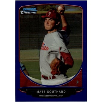 2013 Bowman Chrome Draft Draft Picks Blue Refractors #BDPP127 Matt Southard