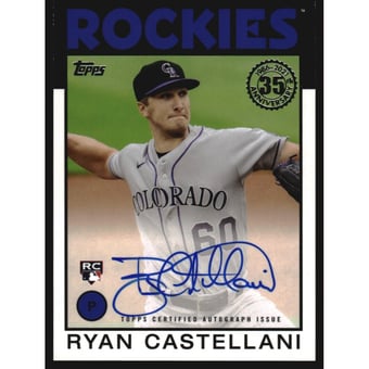 2021 Topps '86 Topps Autographs #86ARC Ryan Castellani S2