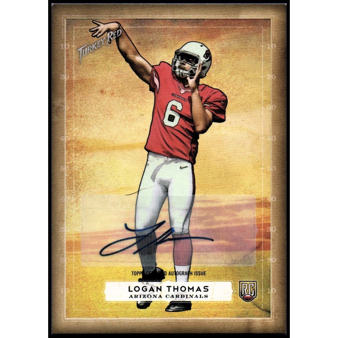 2014 Topps Turkey Red Autographs #89 Logan Thomas. rookie card picture