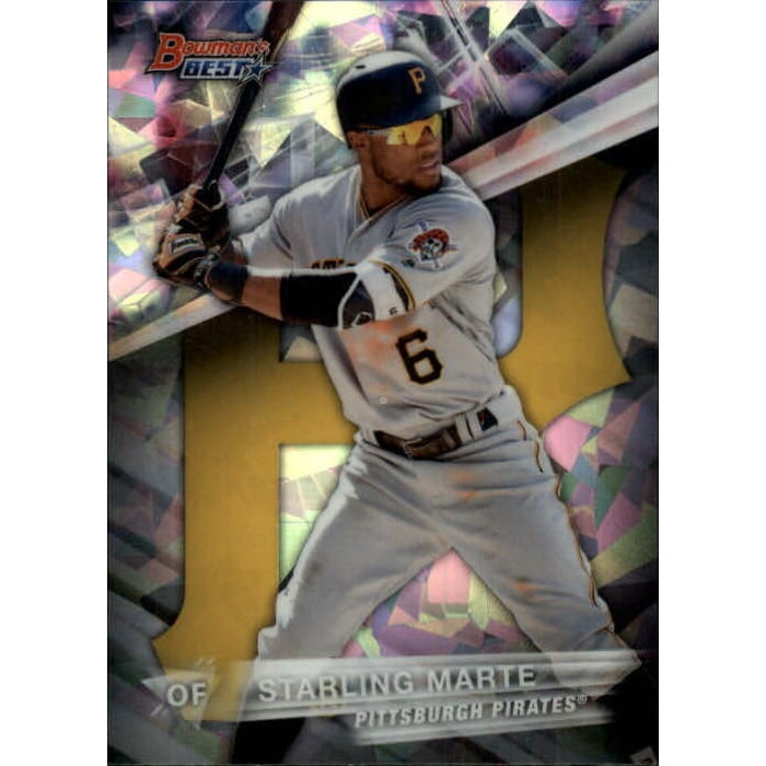 2016 Bowman's Best Atomic Refractors #53 Starling Marte. rookie card picture