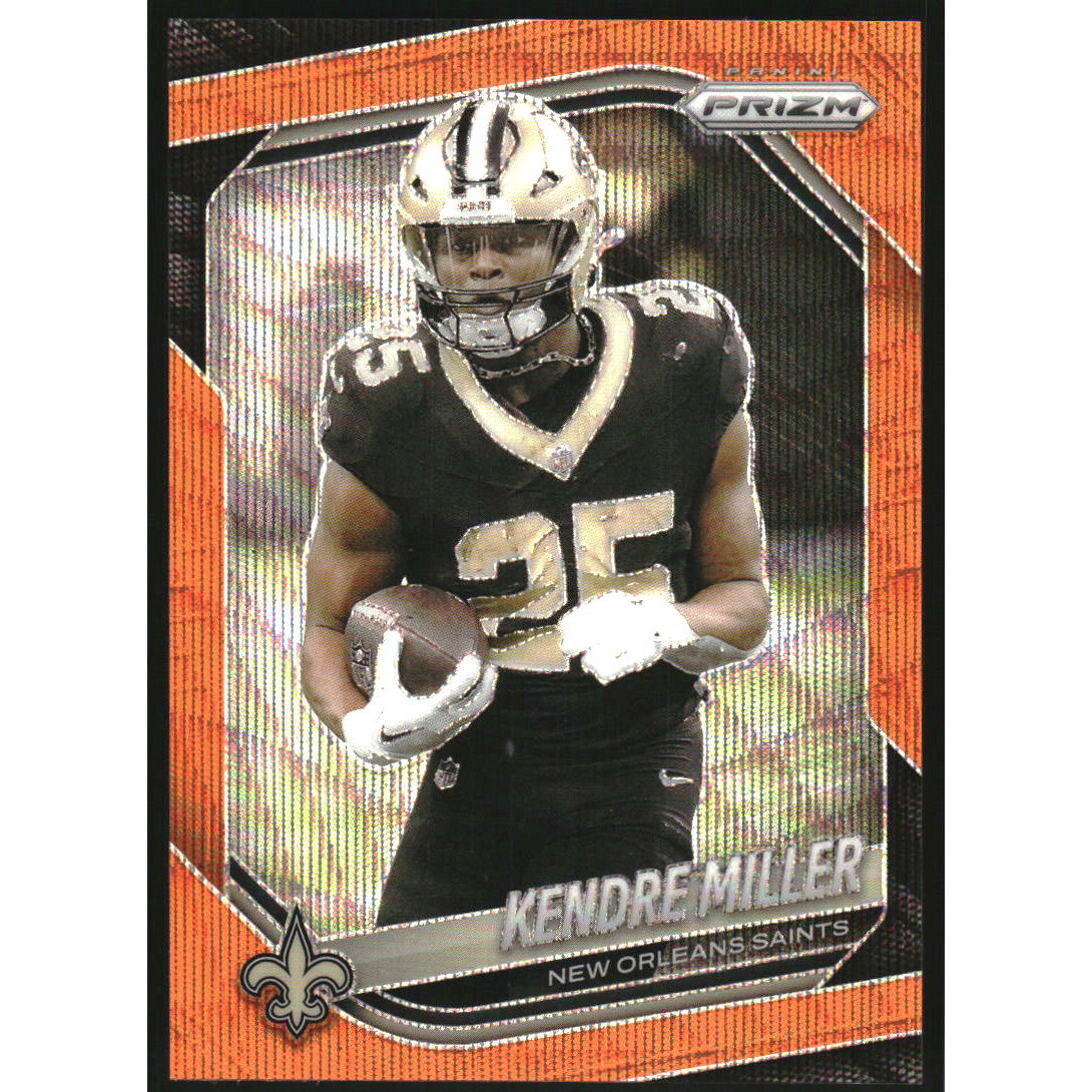 2025 Panini Prizm Prizms Orange Wave #191 Kendre Miller