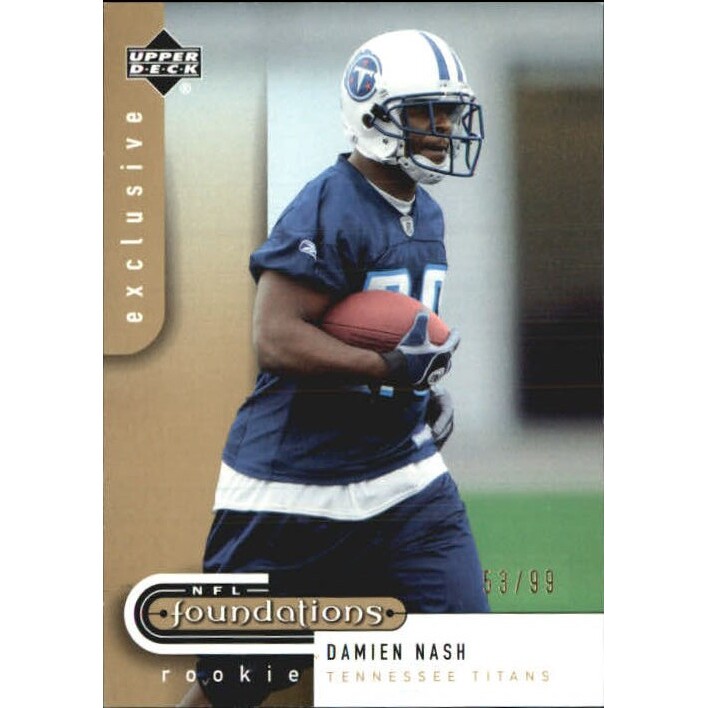 2005 Upper Deck Foundations Exclusive Gold #109 Damien Nash. rookie card picture