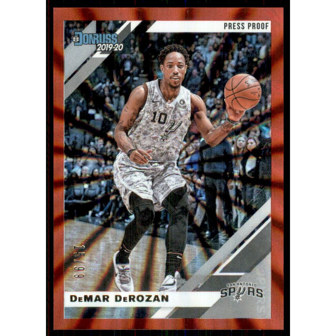 2019-20 Donruss Press Proof Red Laser #177 DeMar DeRozan