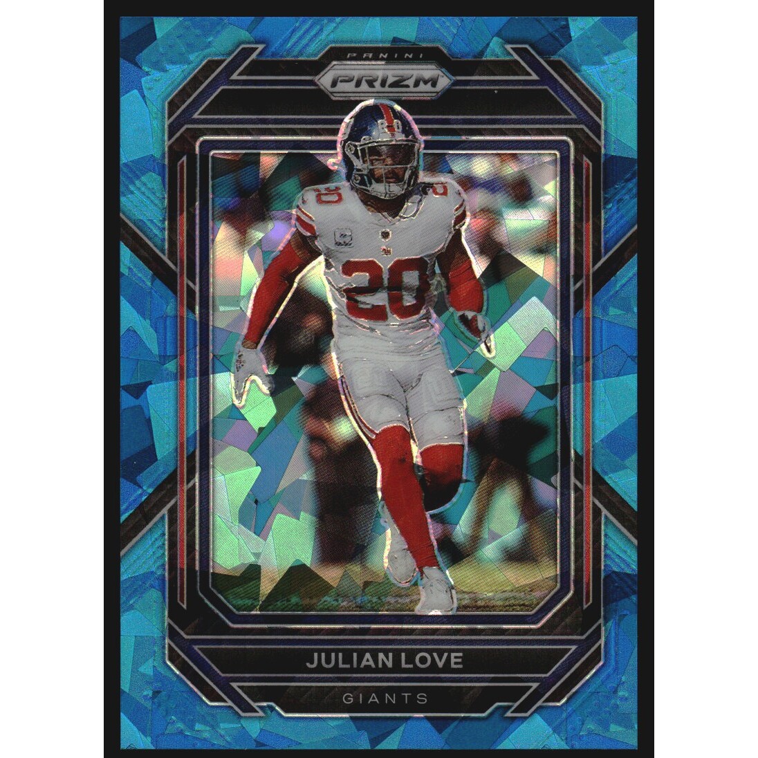 2022 Panini Prizm Prizms Blue Ice #220 Julian Love. rookie card picture