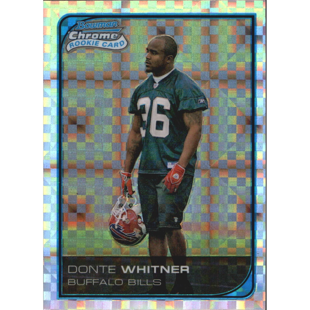 2006 Bowman Chrome Xfractors #66 Donte Whitner