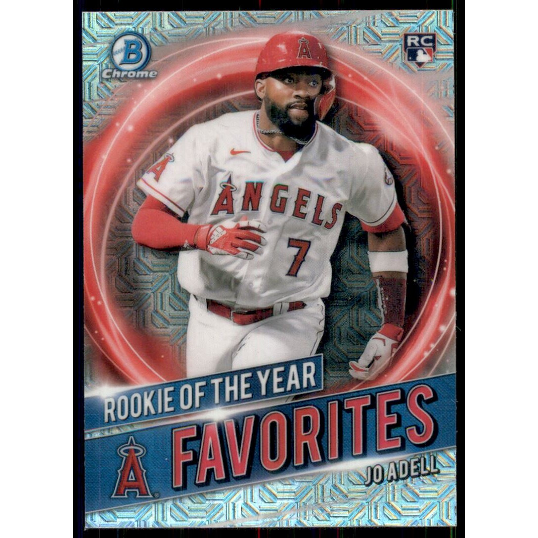 2021 Bowman Chrome Mega Box Rookie of the Year Favorites Refractors #RRYJA Jo Adell