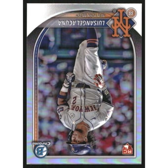 2025 Bowman Chrome Red Rookie Logo #83 Luisangel Acuna