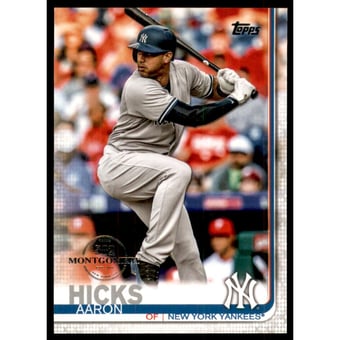 2019 Topps Factory Set 582 Montgomery #260 Aaron Hicks