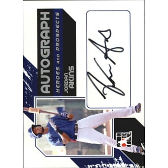 2011 ITG Heroes and Prospects Full Body Autographs Silver #JA Jordan Akins HN