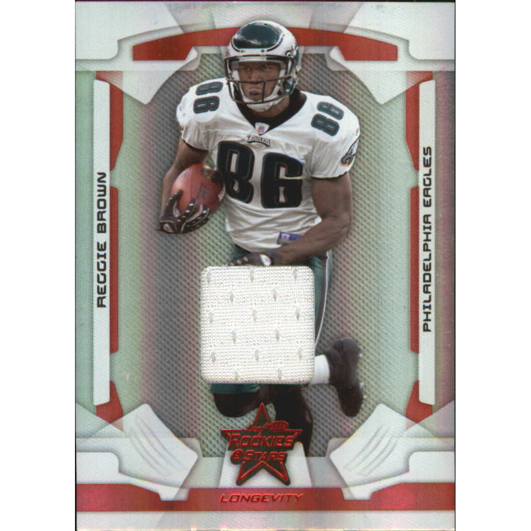 2008 Leaf Rookies and Stars Longevity Materials Ruby #74 Reggie Brown/350