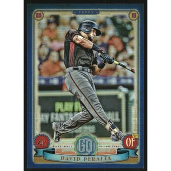 2019 Topps Gypsy Queen Chrome Box Toppers Indigo Refractors #214 David Peralta