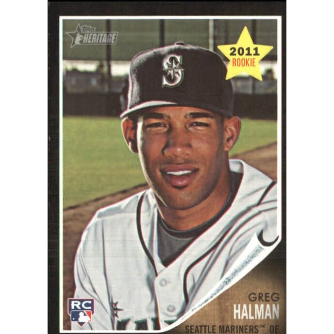 2011 Topps Heritage Black #C88 Greg Halman. rookie card picture