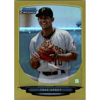 2013 Bowman Chrome Mini Gold Refractors #263 Trae Arbet