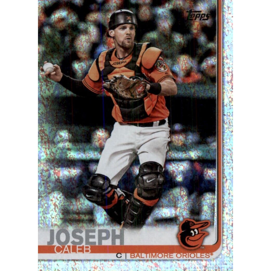 2019 Topps Factory Set Sparkle Foil #17 Caleb Joseph. rookie card picture