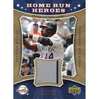 2004 Sweet Spot Home Run Heroes Jersey #HRPW Preston Wilson