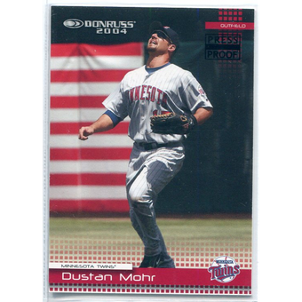 2004 Donruss Press Proofs Black #141 Dustan Mohr