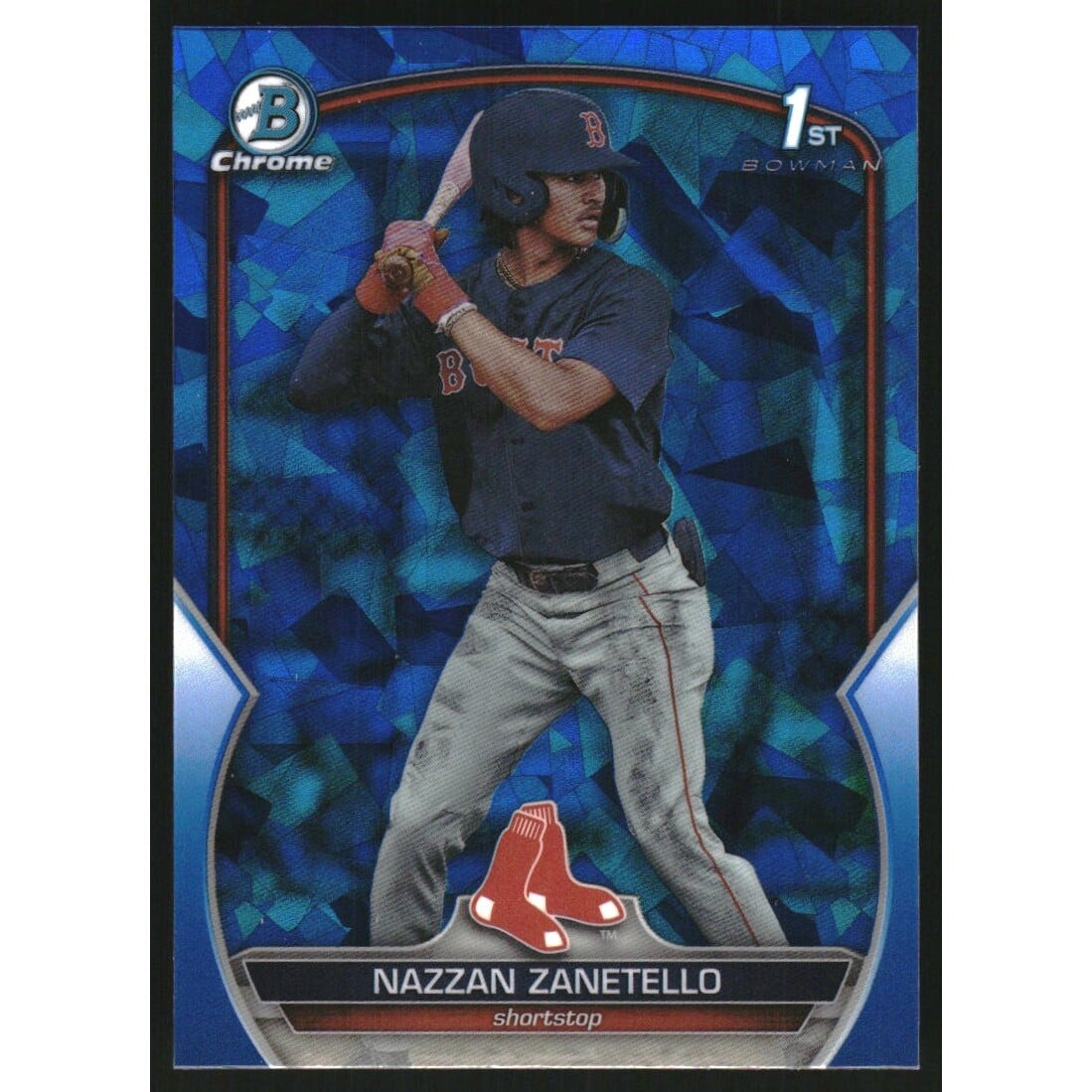 2023 Bowman Chrome Draft Sapphire #BDC3 Nazzan Zanetello