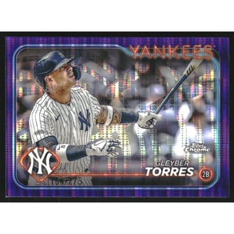 2024 Topps Chrome Purple Sonar Refractors #280 Gleyber Torres