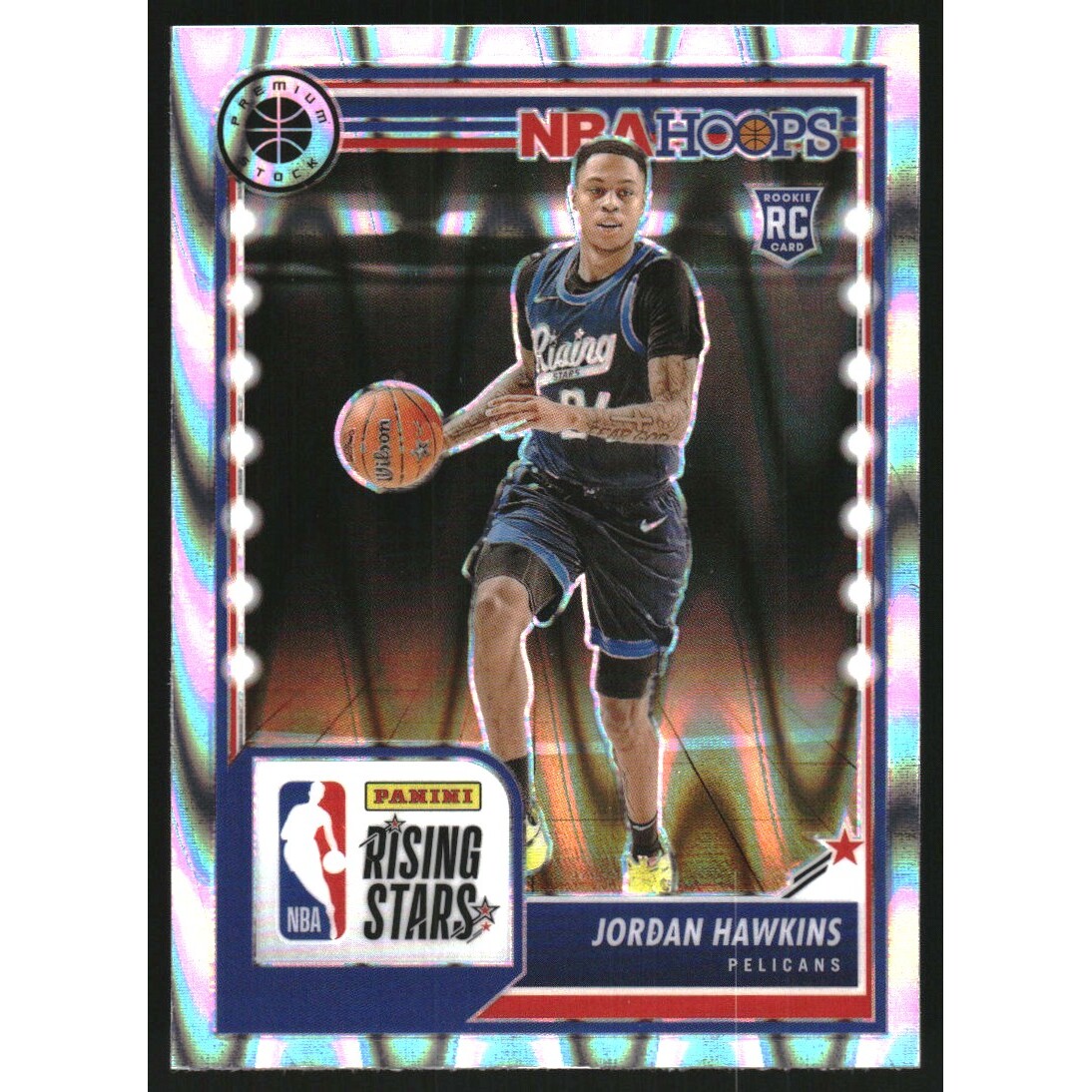 2023-24 Hoops Premium Stock Seismic Prizm #288 Jordan Hawkins
