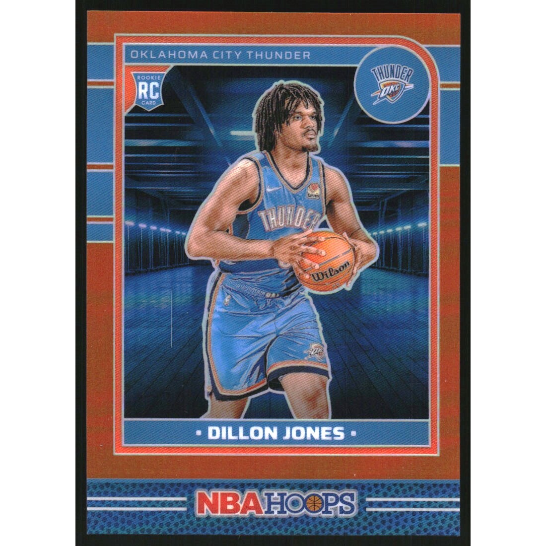 2024-25 Hoops Premium Prizms Orange #256 Dillon Jones