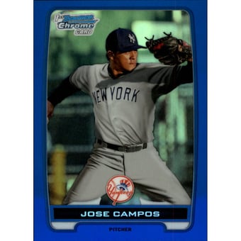 2012 Bowman Chrome Prospects Blue Refractors #BCP15 Jose Campos