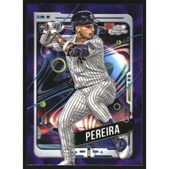 2024 Topps Cosmic Chrome Purple Nebula Refractors #80 Everson Pereira