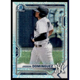2021 Bowman Chrome Mega Box Prospects Refractors #BCP13 Jasson Dominguez