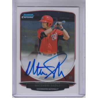 2013 Bowman Chrome Prospect Autographs #MS Matthew Skole