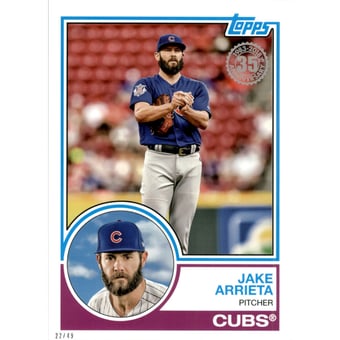 2018 Topps 5x7 '83 Topps #8321 Jake Arrieta