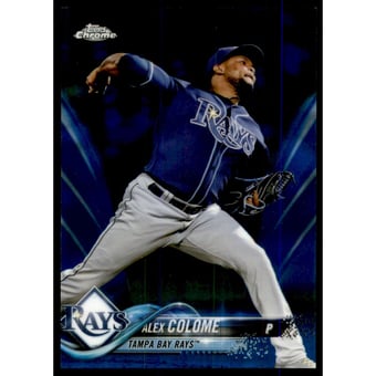 2018 Topps Chrome Blue Refractors #30 Alex Colome