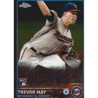 2015 Topps Chrome Rookie Autographs #ARTM Trevor May
