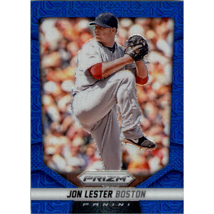 2014 Panini Prizm Prizms Blue Mojo #102 Jon Lester